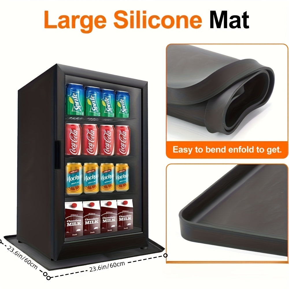 Silicone muzlatgich mato qora 60cm oqimlarni himoya qiladi ofis oshxona