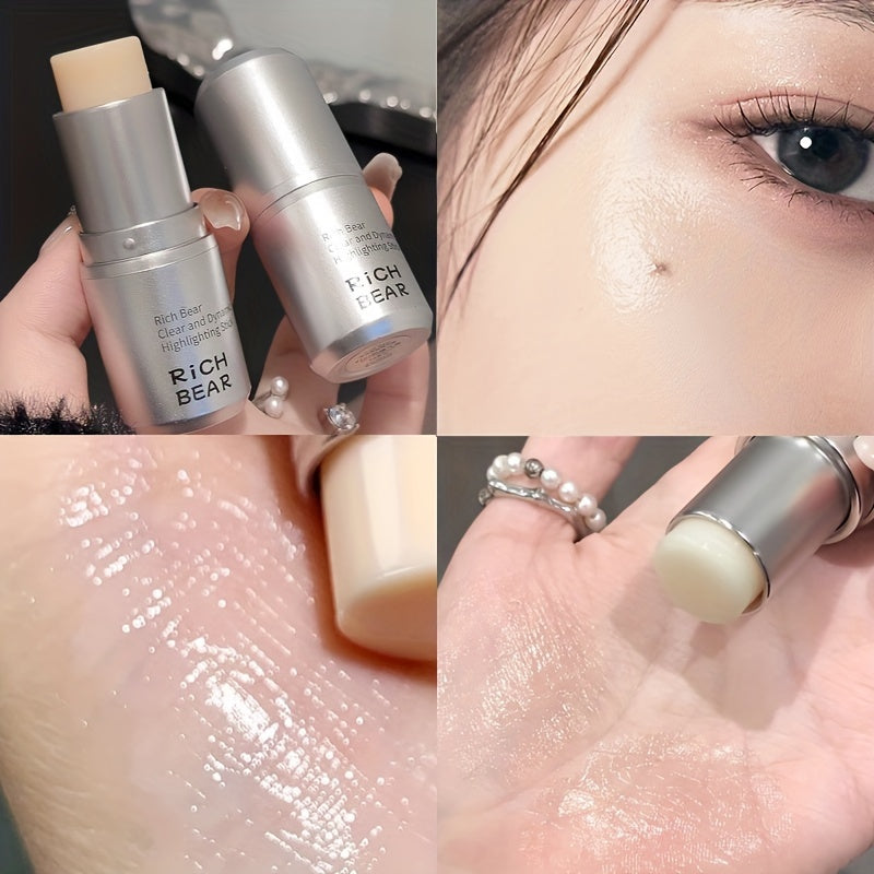 Barra de iluminador en gel ligero con hidratación para mujer, brillo natural y contorno