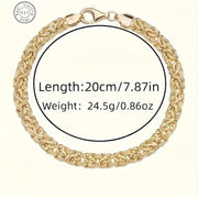 Women's Silver Bracelet with 18k Gold Plating Stylish Jewelry