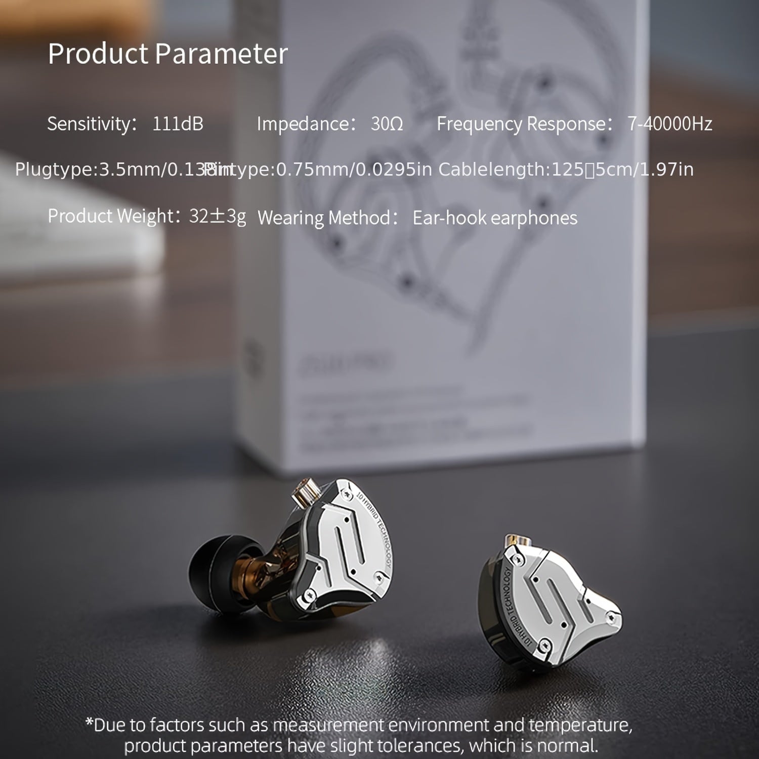 In-Ear Monitoring Headphones with 4BA 1DD Drivers HiFi Bass Detachable 2-Pin Cable