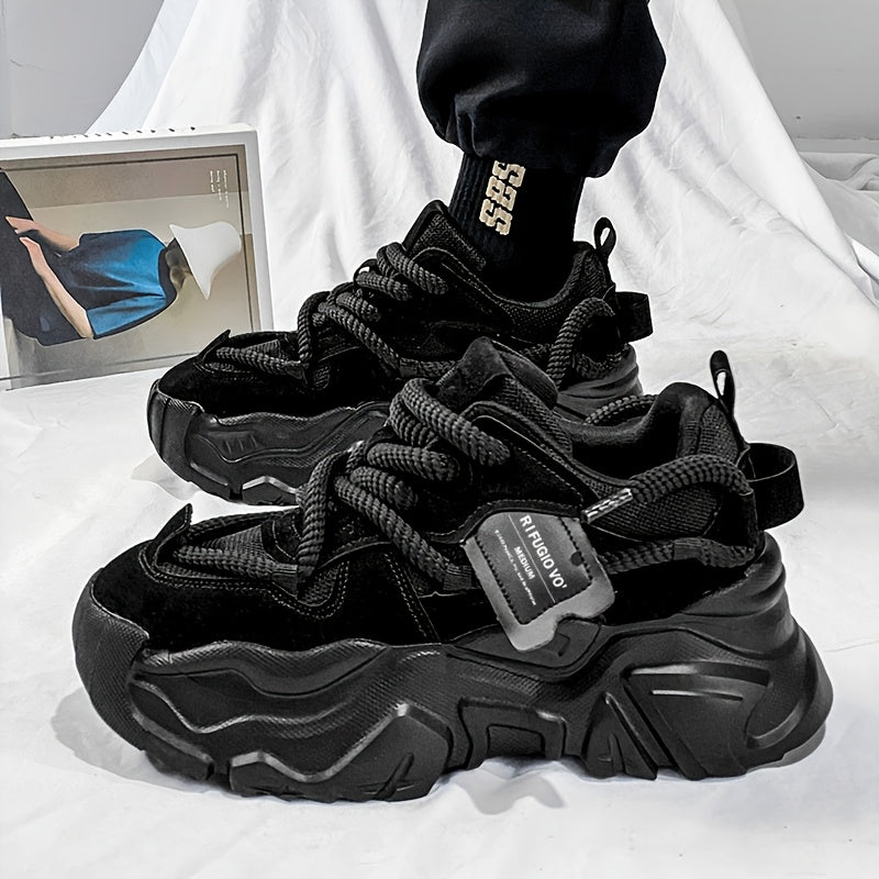 Lightweight Mesh Casual Sneakers for Men with Rubber Sole All-Season Breathable Lace-Up