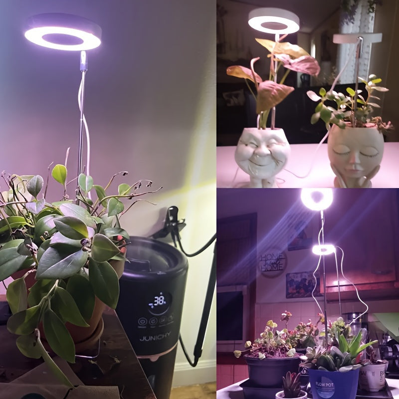 LED Grow Light for Indoor Plants Full Spectrum Height Adjustable Dimmable Timer