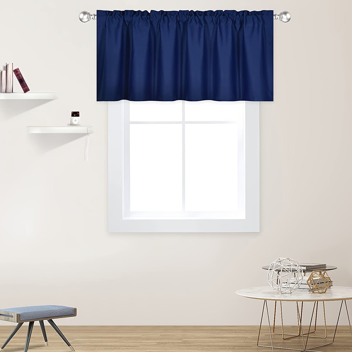 Blackout Curtain Panels for Bedroom and Living Room Black Short Rod Pocket Window Drapes