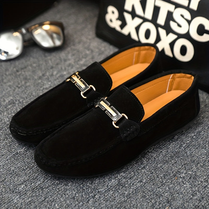 Men's Casual Canvas Loafer Shoes Slip-On Rubber Sole for Party and Streetwear