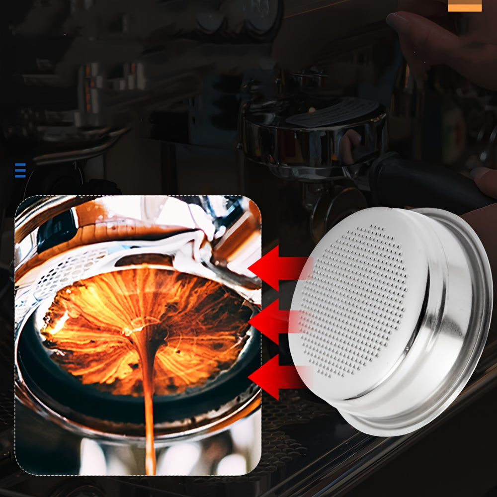 Filtro de café de acero inoxidable de 51mm para máquinas de espresso, diseño de múltiples orificios