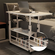Universal Adjustable Pulley Shelf Foldable Study Desk for Laptop Bed Bedside Table