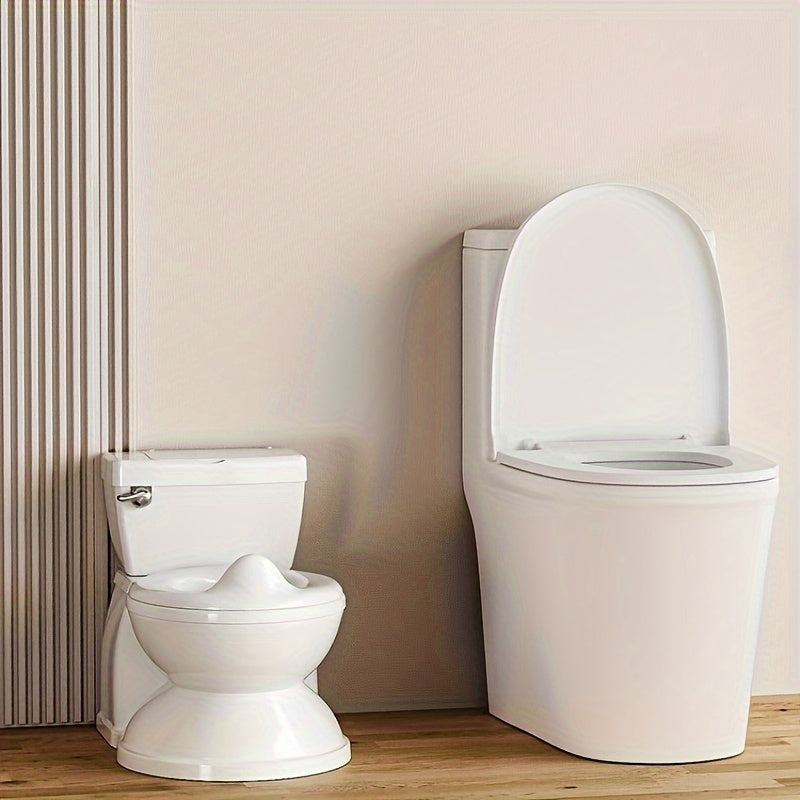 Children's Small Potty Training Toilet with Wet Wipe Holder and Flush Sound
