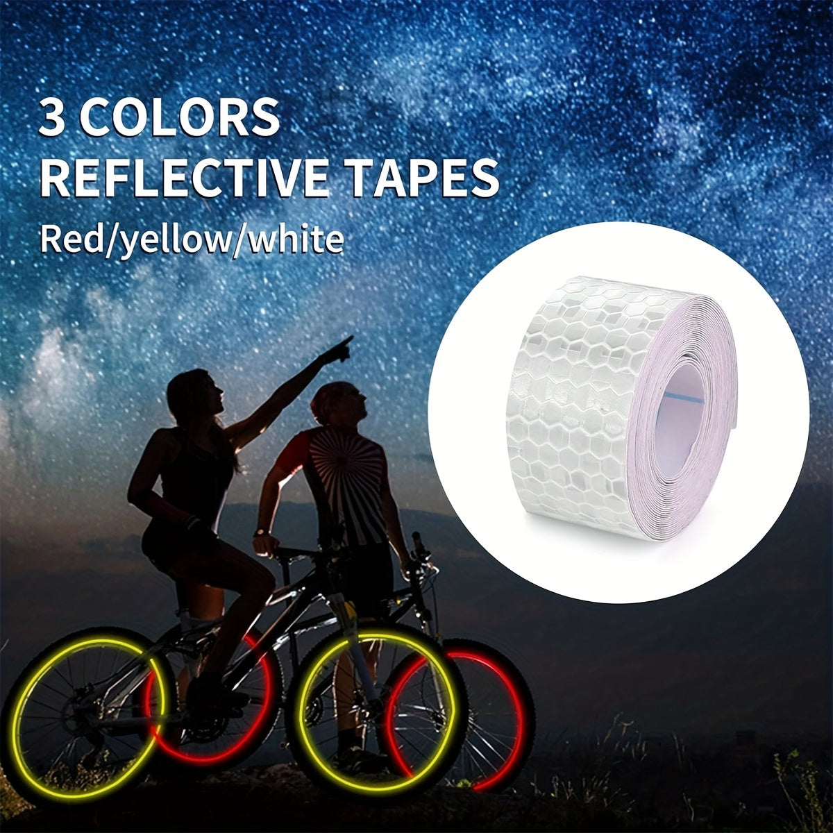 Outdoor Waterproof Reflective Warning Tape for Trailers Bicycles Cars