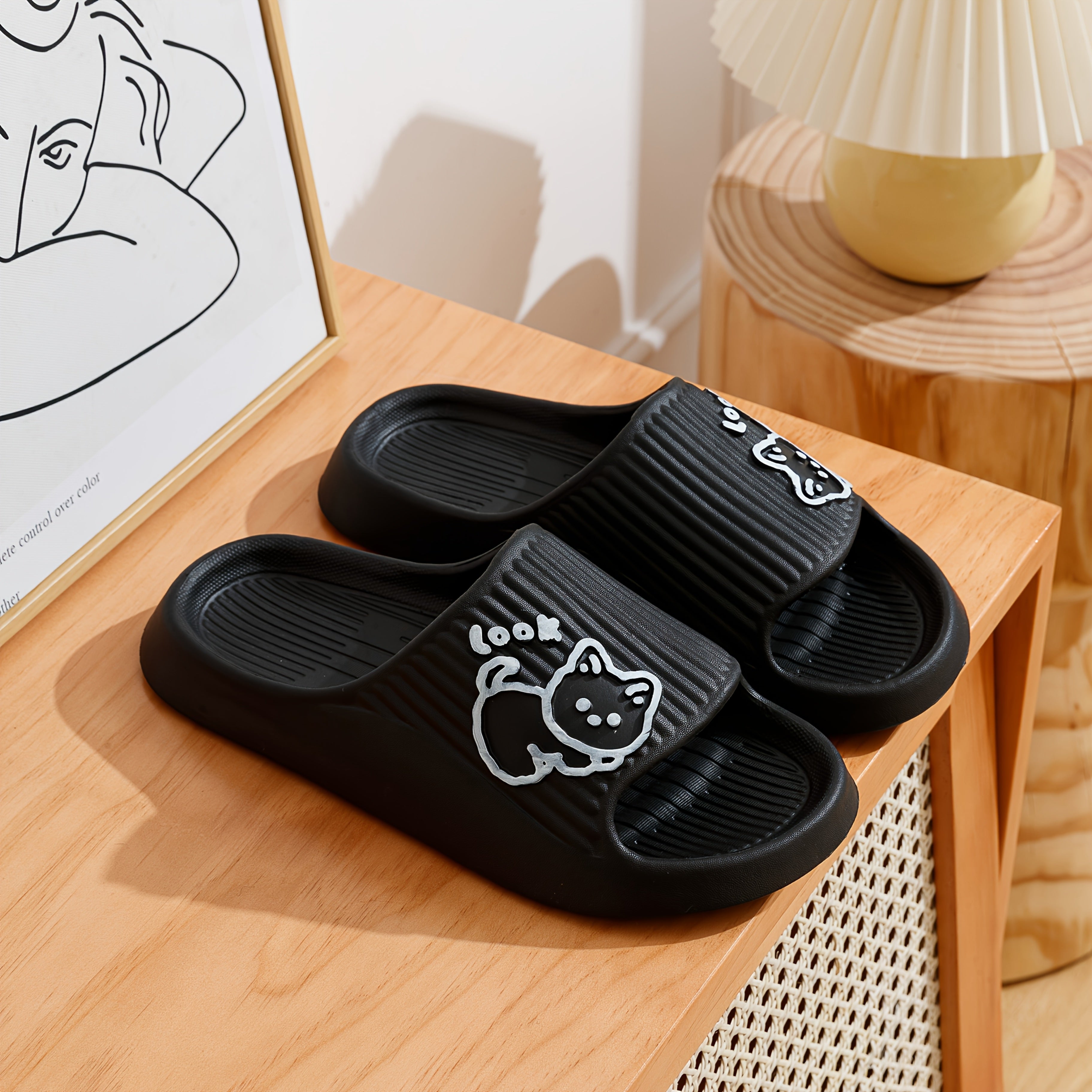 Qizlar uchun yozgi nafas oladigan ichki chanoq poyabzal, qulay slayd sandal