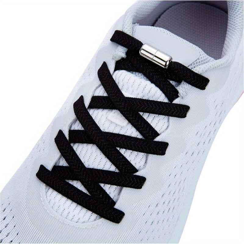 No-Tie Elastic Shoelaces for Kids and Adults, Flexible Easy to Use