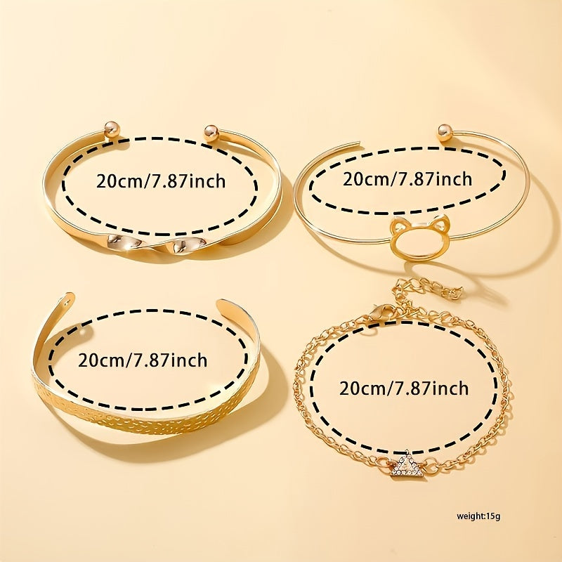 Роскошный набор из 5 женских часов с кварцевым механизмом и стразами. Элегантный овальный корпус с ремешком из PU-кожи. Идеальный подарок для мамы или для нее. Модные часы с классическим дизайном.