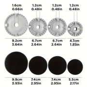 8 dona metall gaz plitasi yonilg'i qopqog'i to'plami tekis konkav xavfsiz mos keladi