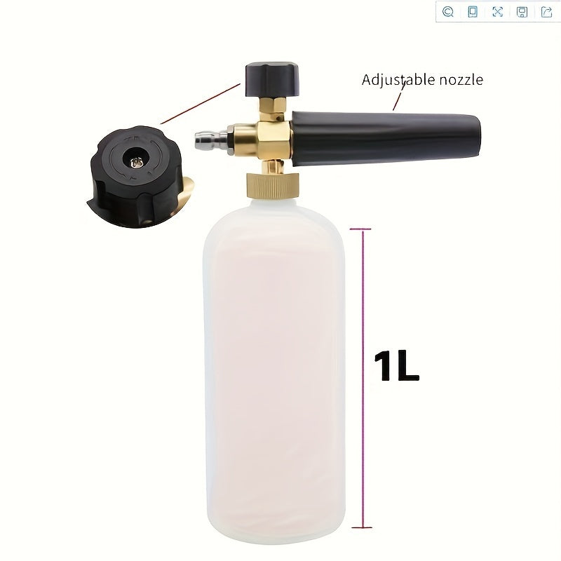 High Pressure Foam Sprayer for Car Wash Aluminum Water Gun with Fan-Shaped Head