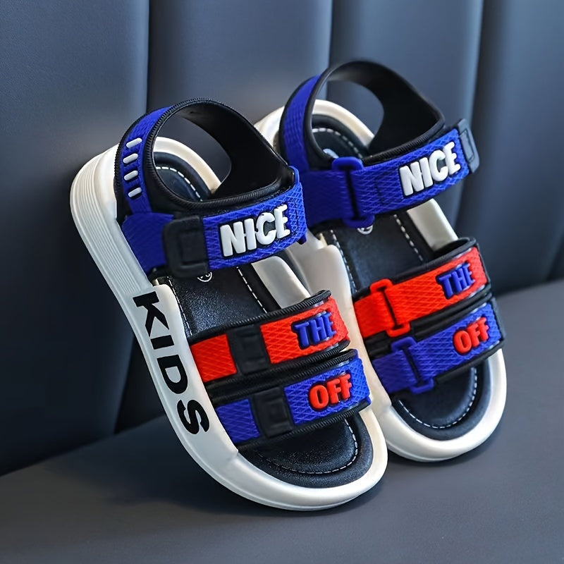 Boys Summer Sandals Kids' Breathable Non-Slip PVC Open Toe Casual Outdoor Shoes