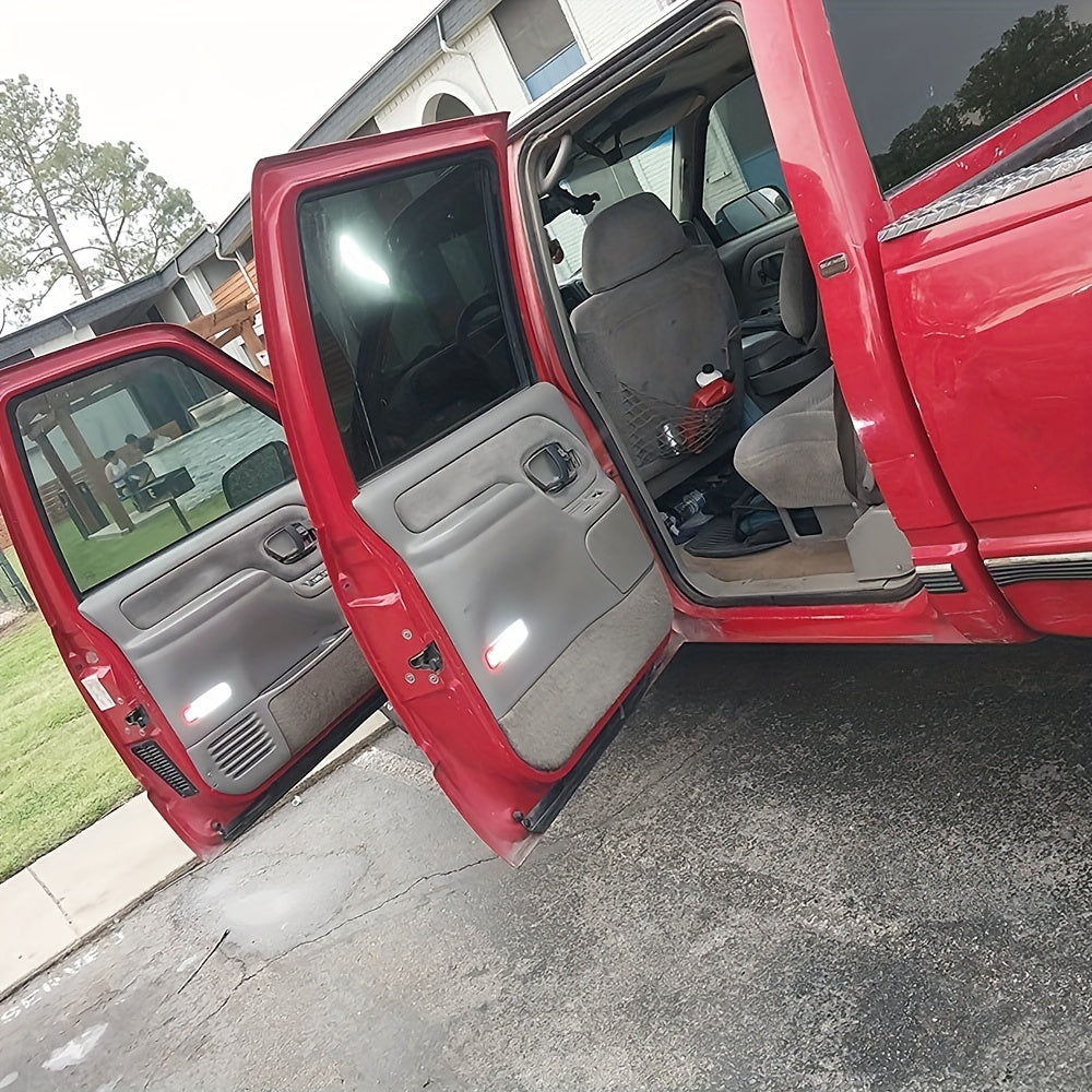 White LED Door Courtesy Light 2pcs for Trucks Interior Illumination