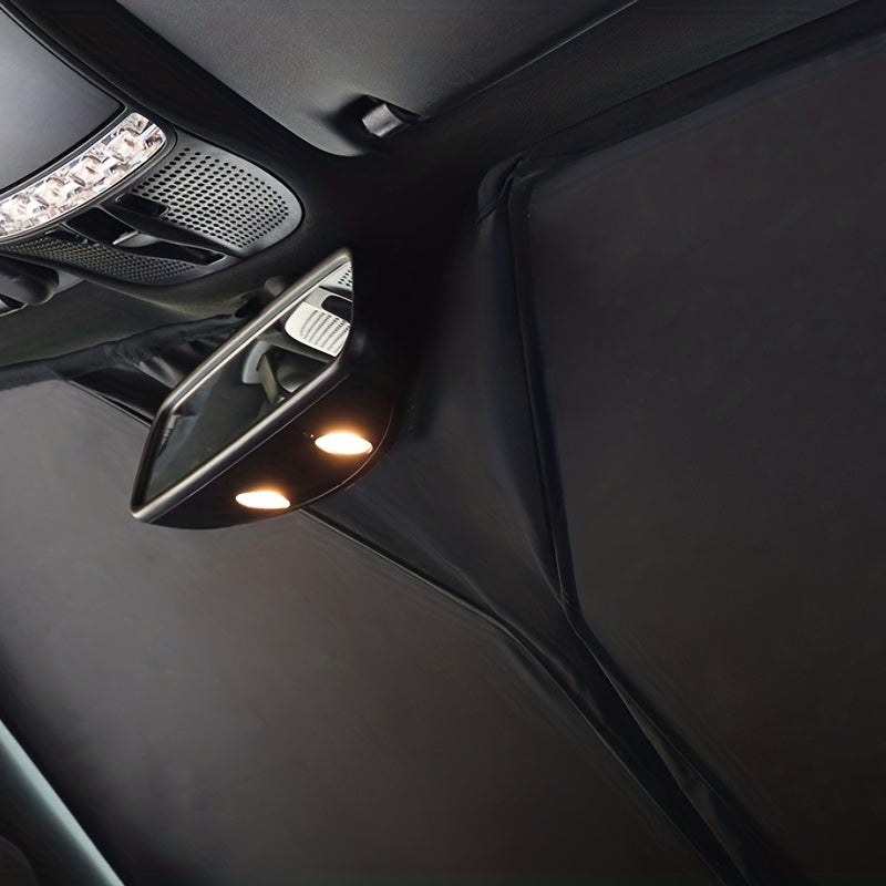 Передний солнцезащитный козырек из полиамида с рулоном, UV-защита, противотуманный для Tesla Model 3/Y