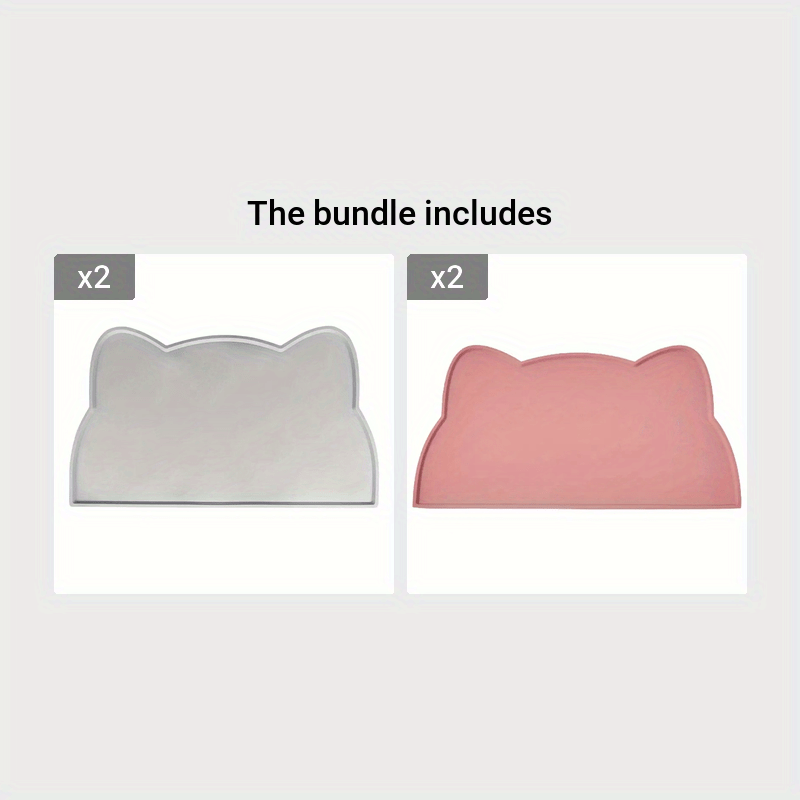 Waterproof Silicone Pet Food Mat Non-Slip Leakproof for Dogs and Cats