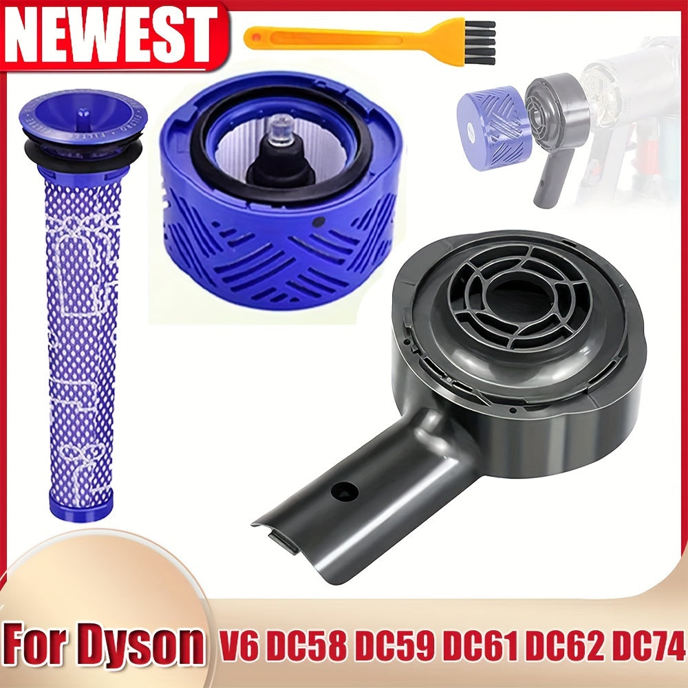 Dyson V6/DC58/DC59/DC61/DC62/DC74 changyutgichingizning ishlashini va changni nazorat qilishni ushbu mustahkam Orqa Motor Qopqog'i va Old Filtr aksessuar to'plami bilan yaxshilang.