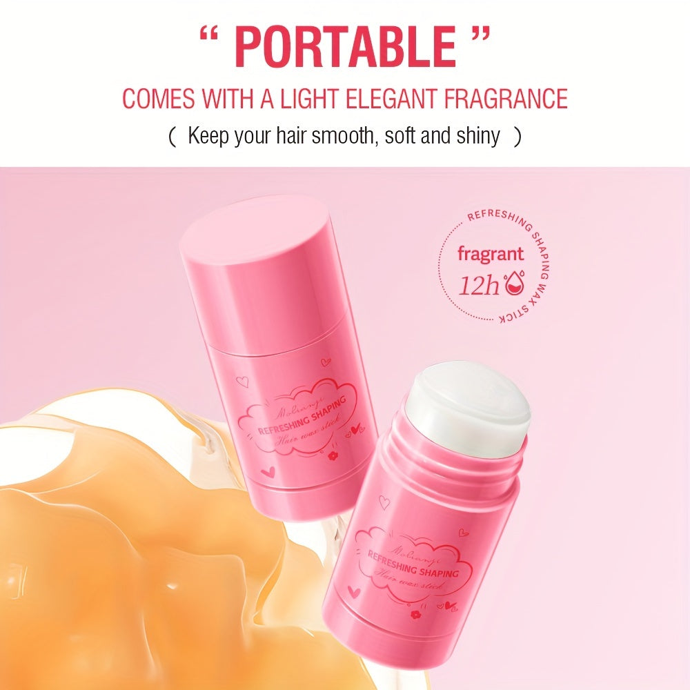 Miss Chic sochni ushlab turuvchi mum tayoqchasi barcha soch turlari uchun uzoq muddatli, yog'siz ushlashni taklif etadi va portativ, pushti mat finishga ega.