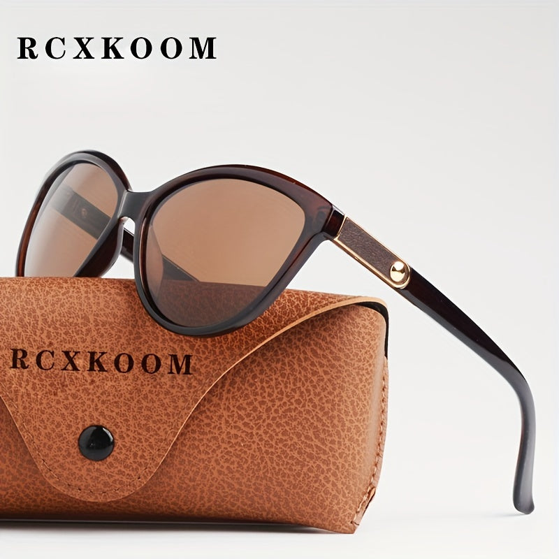 Gafas de mujer con forma de gato polarizadas de moda para conducir y pescar, marco de plástico