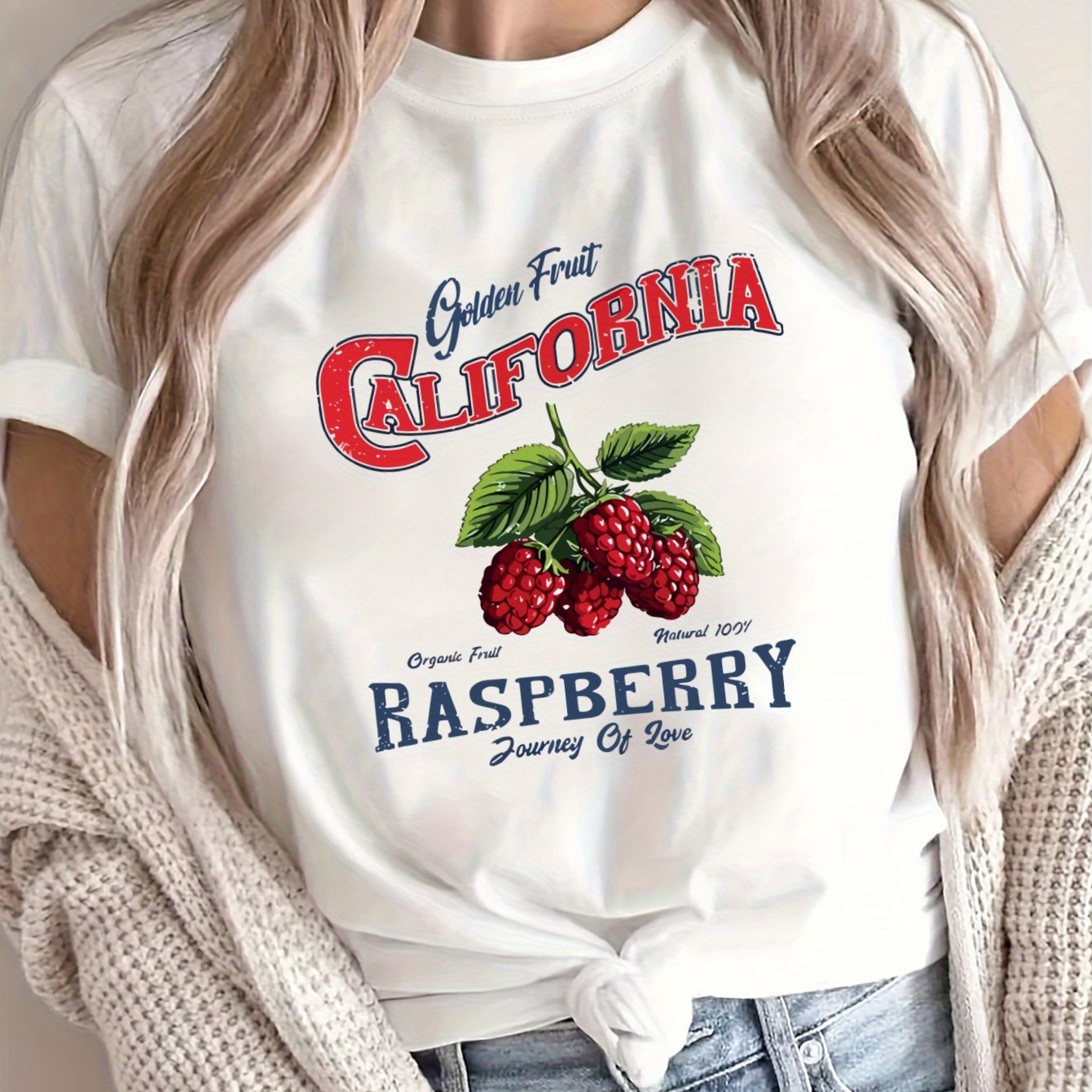 Women's Plus Size Loose Fit T-Shirt Breathable Polyester Graphic Print Short Sleeve Top