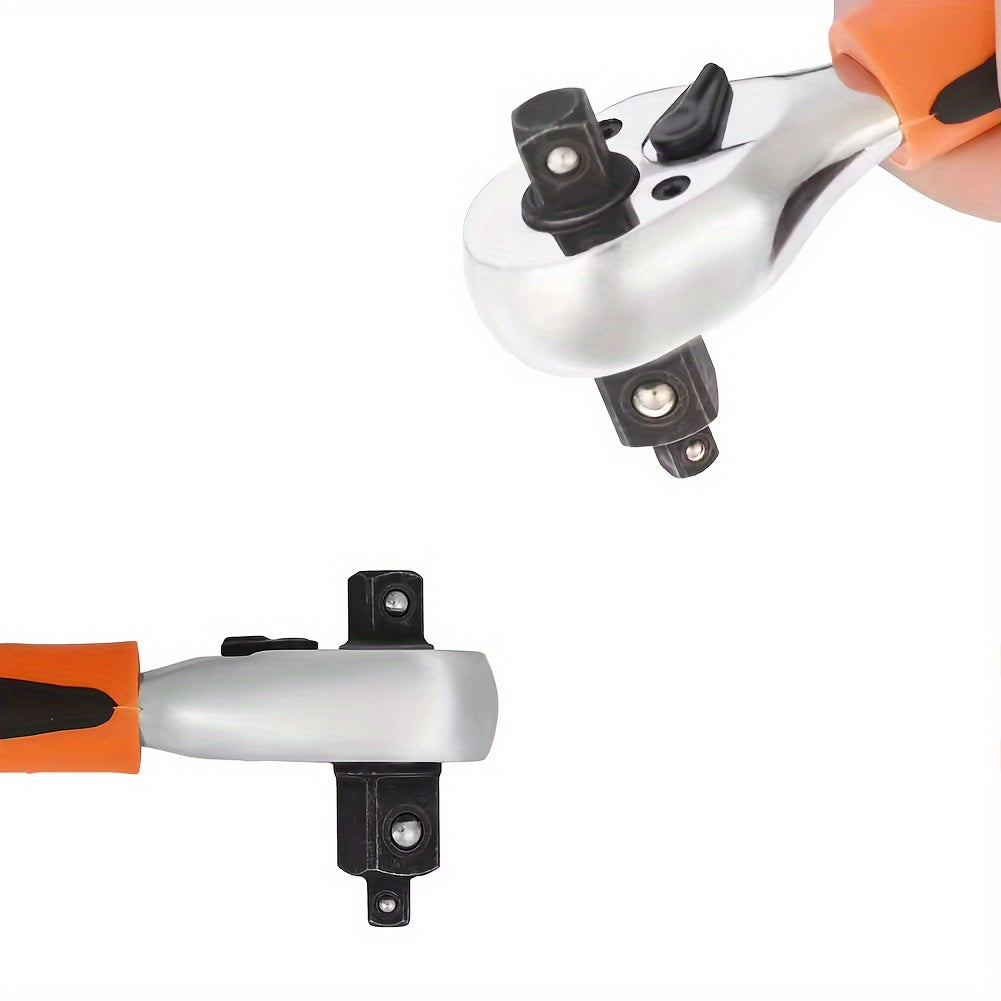 Universal 3-in-1 kalit tutqichi 1/4 3/8 1/2 dyuym, teskari o‘qiladigan po‘lat