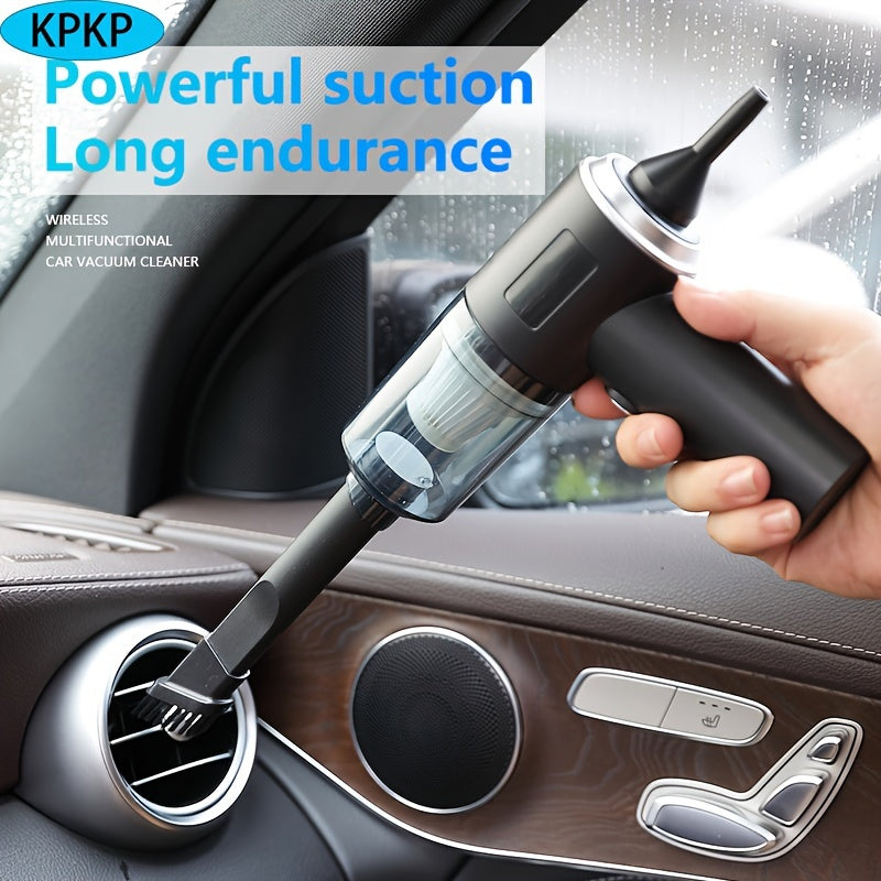 Yengil simsiz avtomobil changyutgichi, yuqori so'rish quvvati va qayta zaryadlanadigan batareyaga ega, uy va avtomobil tozalash uchun ideal.