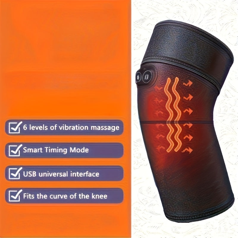 USB Heated Knee Massager with Hot Compress for Joint Warmth