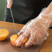 Disposable PE Gloves and Non-Slip Baking Mat with Measurement Lines for Kitchen Use