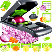16-Piece Vegetable Shredder and Food Slicer Set with Interchangeable Blades Kitchen Utensils