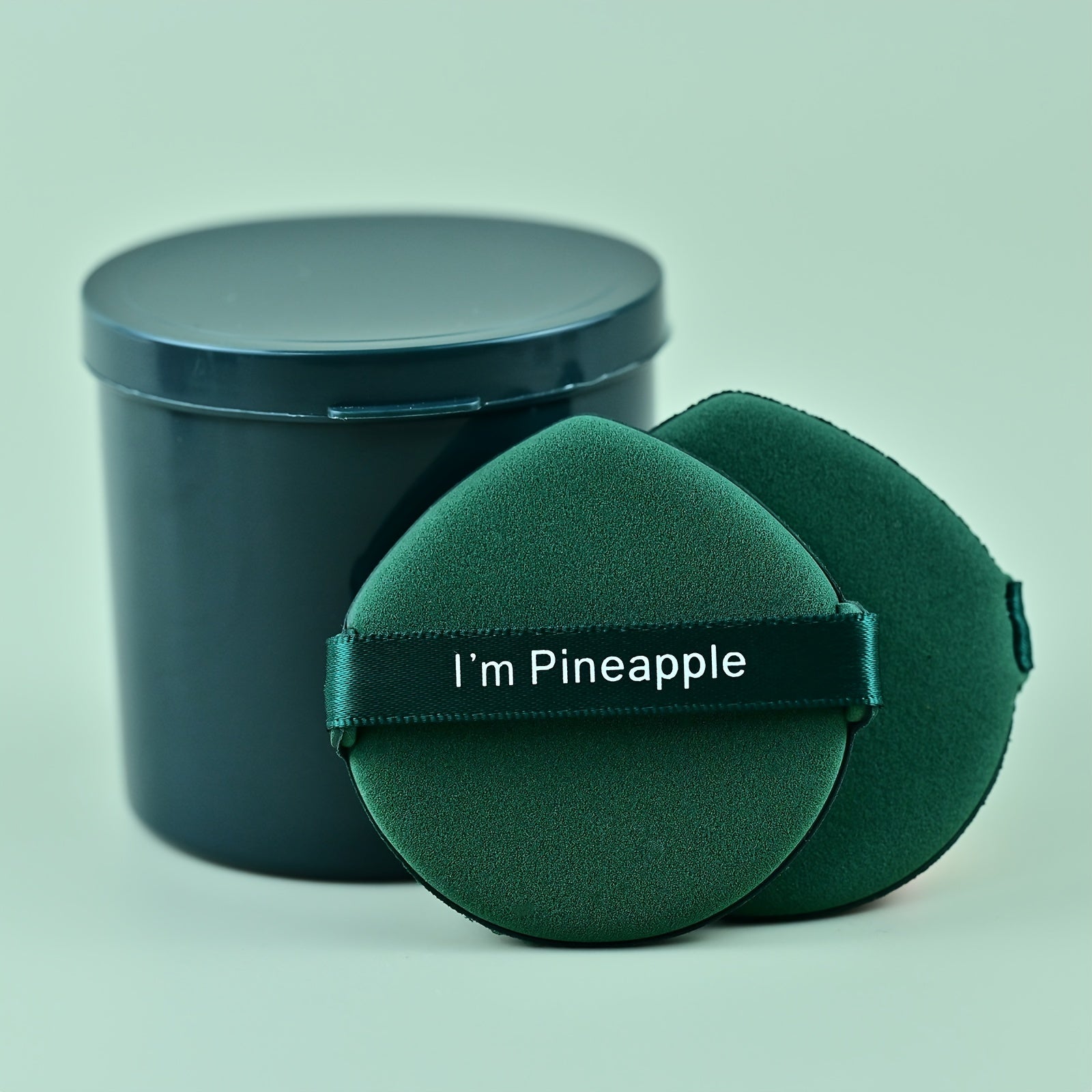 Set de 7 esponjas de maquillaje con estuche de almacenamiento, poliuretano hidrofílico, formas redondas y en forma de lágrima para base en polvo y BB Cream