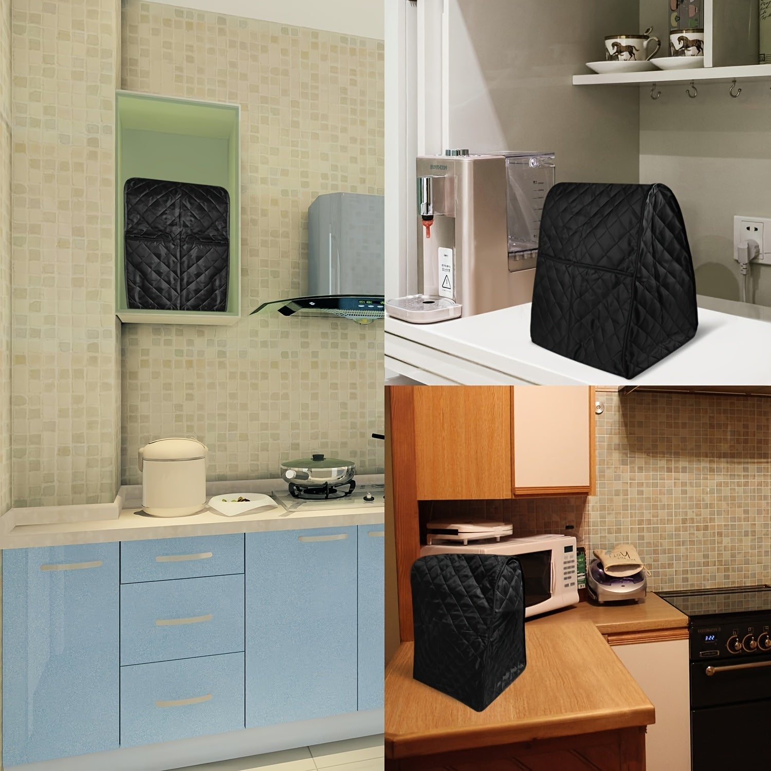 Mixer Cover with Organizer Bag for All KitchenAid Tilt Head and Bowl Lift Models Dust-Proof Protector