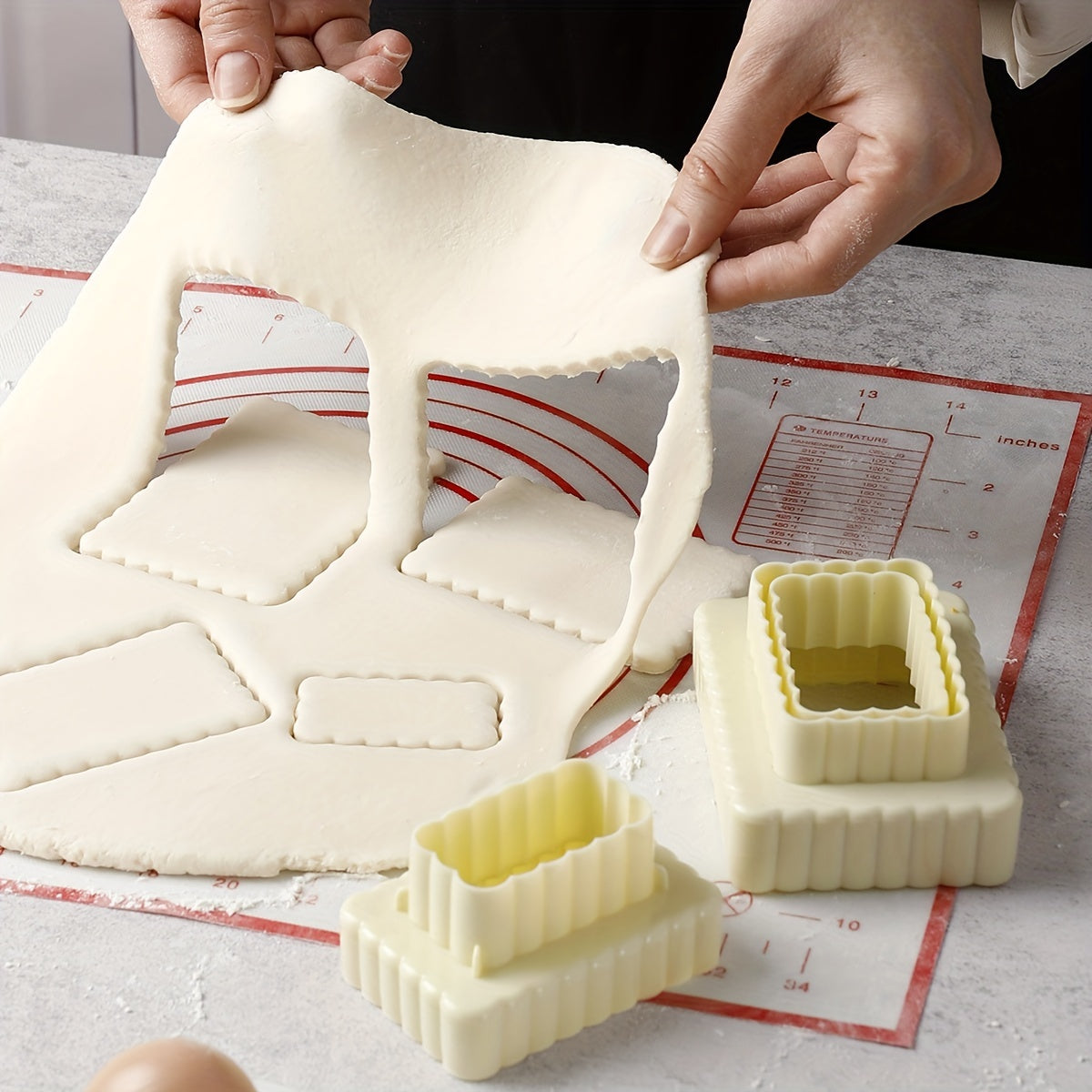 Set of 3 Versatile Cookie Cutters and Candy Molds for Baking and Decorating