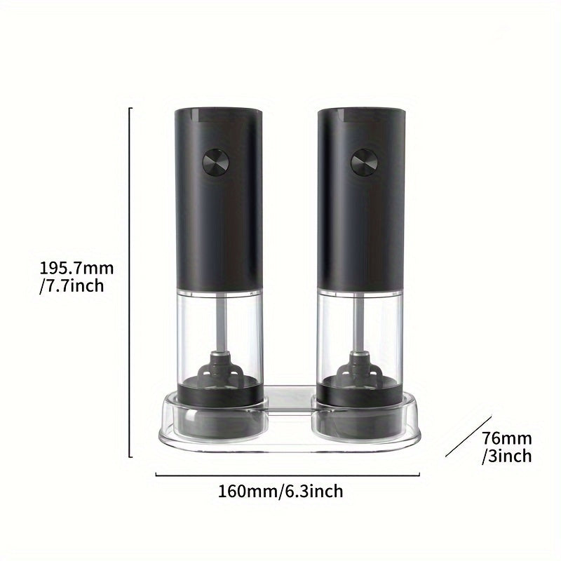 Электрический незаряжаемый набор для измельчения специй с прозрачной камерой для домашней готовки