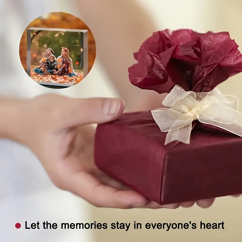 Acrylic Photo Holder 3D Desktop Decoration for Home Office Valentine's Day Gift