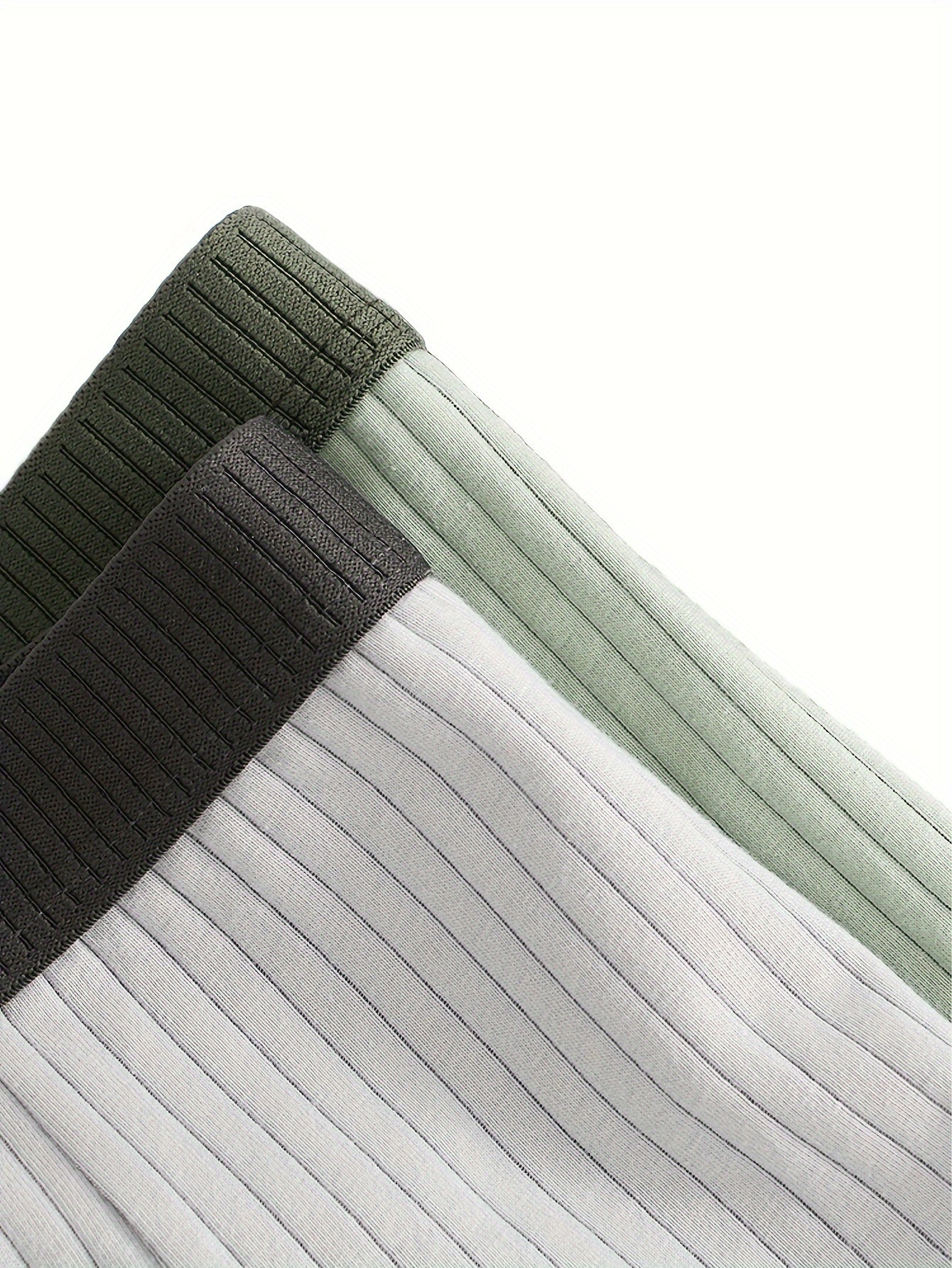 4-qismli erkaklar uchun boxer brief: paxta aralashmasi, cho'ziluvchan, turli ranglar