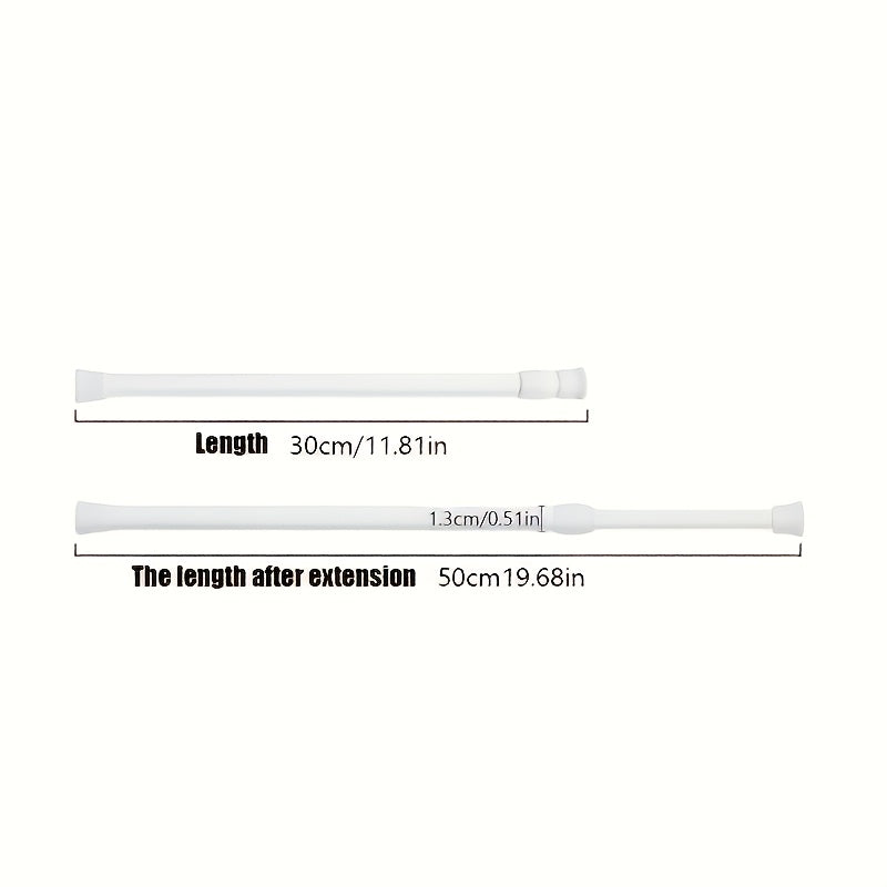 Adjustable Tension Curtain Rod with Anti-Slip Base Waterproof Easy Installation for Home and Bathroom