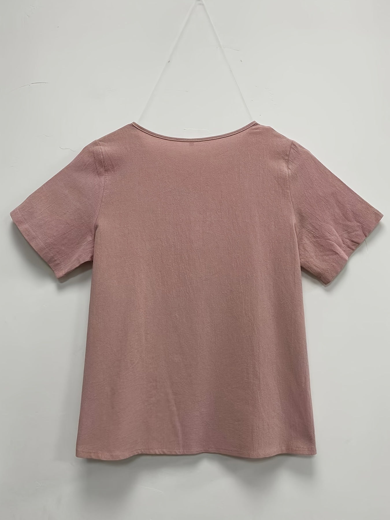 Camisa de manga corta con estampado casual para mujer de tallas grandes