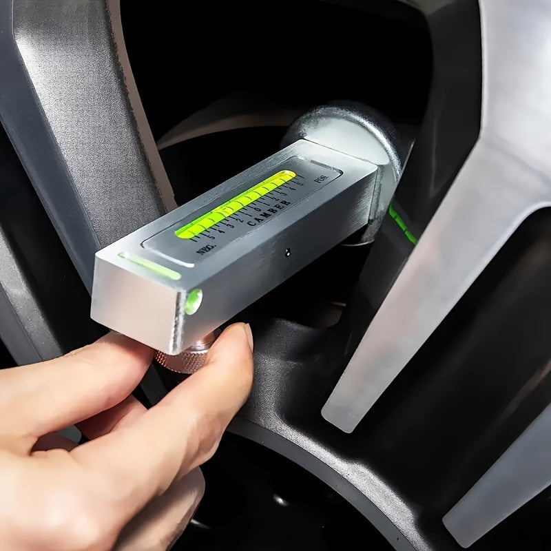 Car Magnetic Wheel Alignment Tool for Camber Adjustment and Tire Repair Green Bubble