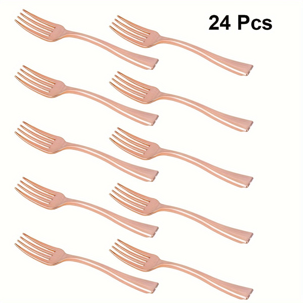 Pack of 24/36 Mini Plastic Salad Spoons with Gold Plating for Desserts Parties and Holidays