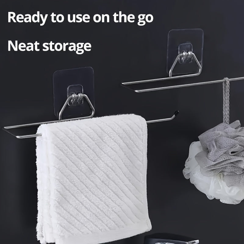 Soporte de papel de cocina de acero inoxidable colgador para baño y sala de estar