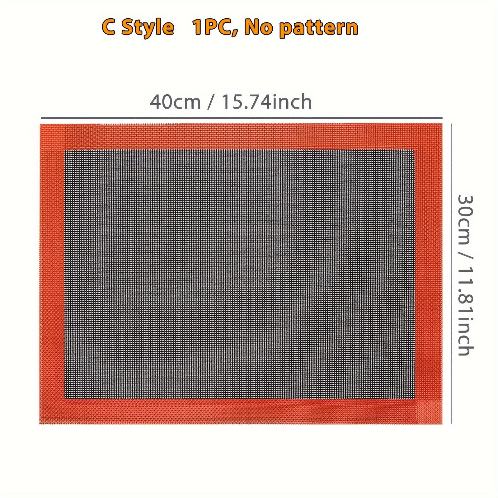 Hollow Baking Mats Set with Black Background Non-Stick Silicone Baking Sheets