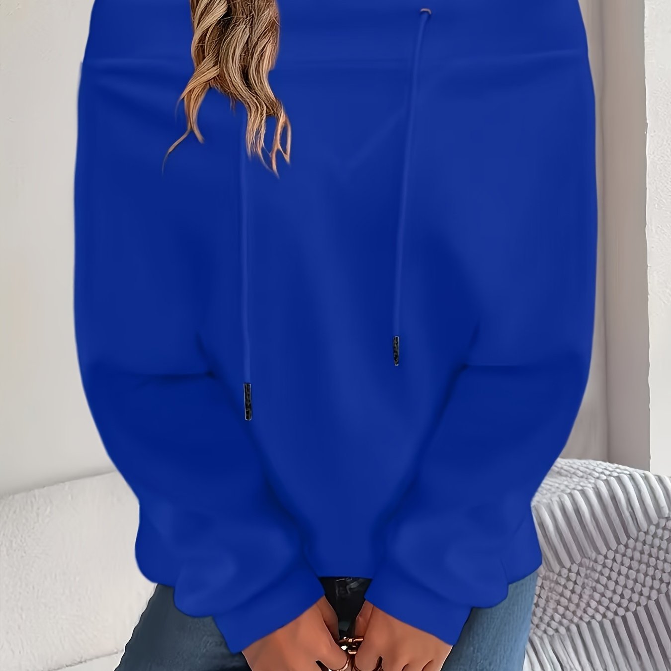 Plus o'lchamli off shoulder svitshot uzun sleeve kundalik kuz bahor