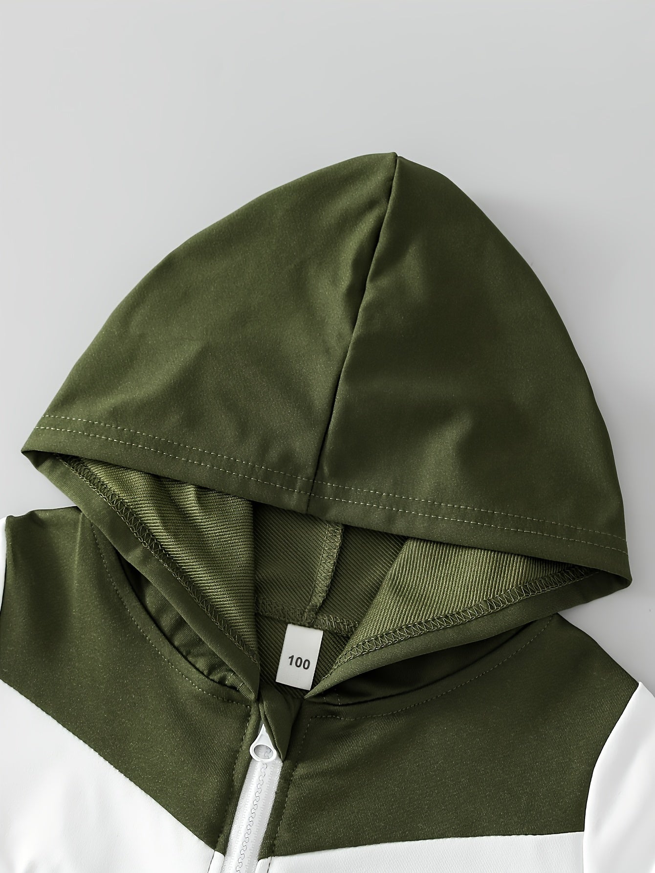 Kids' Hooded Jacket and Pants Set Fall Casual Stripes Polyester