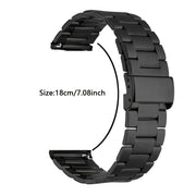 Huawei Watch GT6/5/4/3 va Samsung Galaxy Watch 7/6/5/4/6classic/5pro uchun 22mm/20mm zanglamas po'latdan yasalgan tasma, turli o'lchamlarda mavjud.