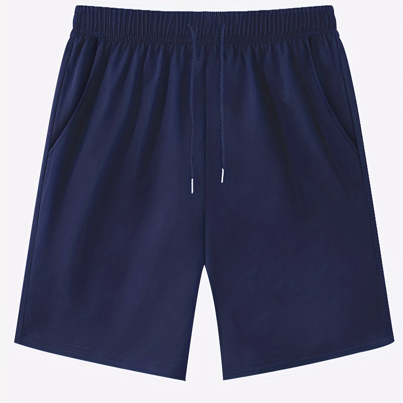 Large Knit Shorts for Women Solid Color Drawstring Casual Stretchy Large Size