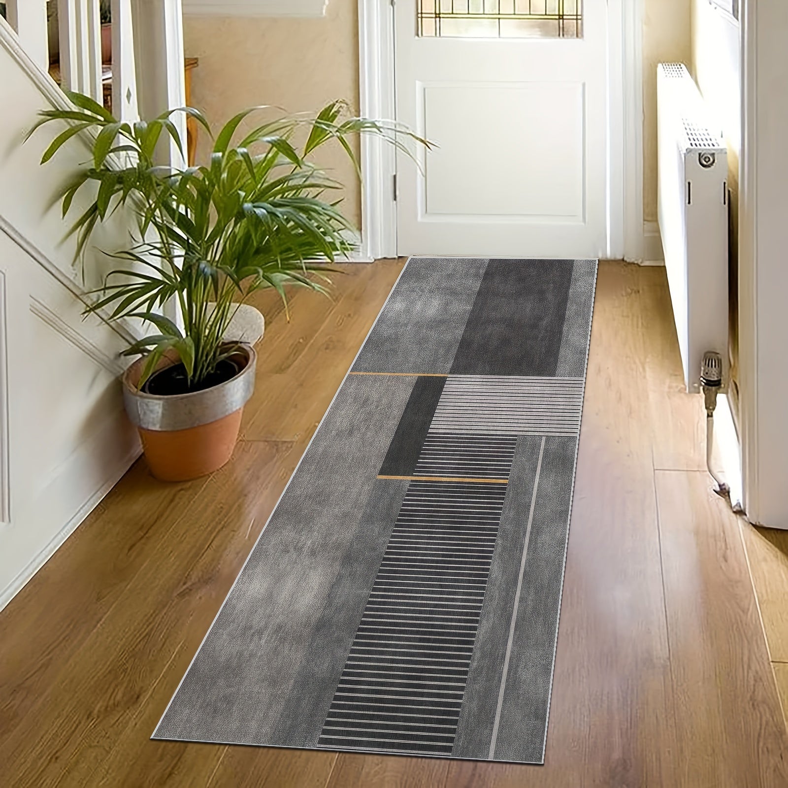 Alfombra de cocina antideslizante, impermeable, resistente al aceite, lavable a máquina, de poliéster