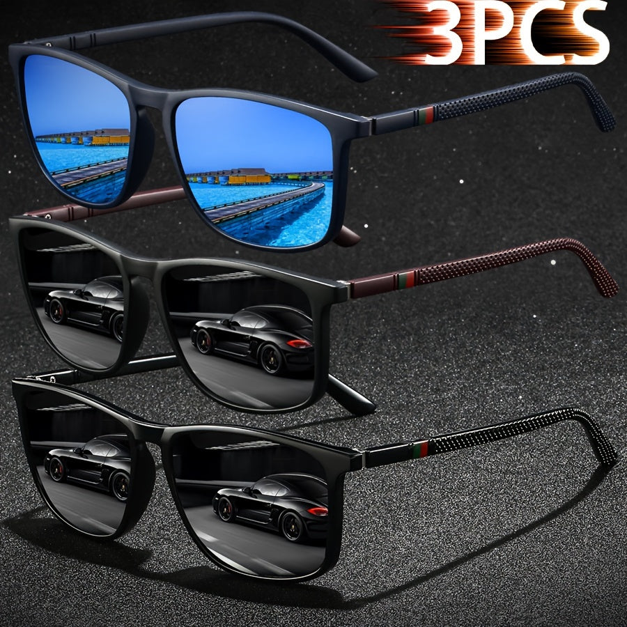 Erkaklar va ayollar uchun vintage chiziqli kvadrat moda ko'zoynaklari, haydash, baliq ovlash, sayohat va ta'til uchun hashamatli dizayner ko'zoynaklari. Tropik plyaj ta'tili pastel ranglarida klassik to'rtburchakli uslub.