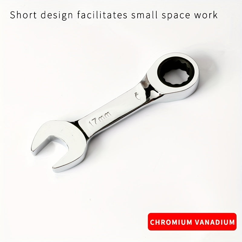 Reversible Combination Wrench 6mm-19mm Ratchet Socket Spanner Tool