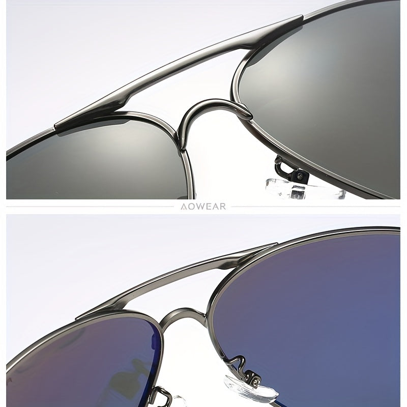 Men's Polarized Fashion Sunglasses with UV Protection Black Frame